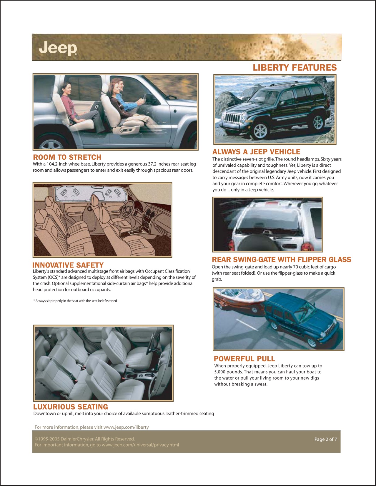 2006 Jeep Liberty Brochure Page 7